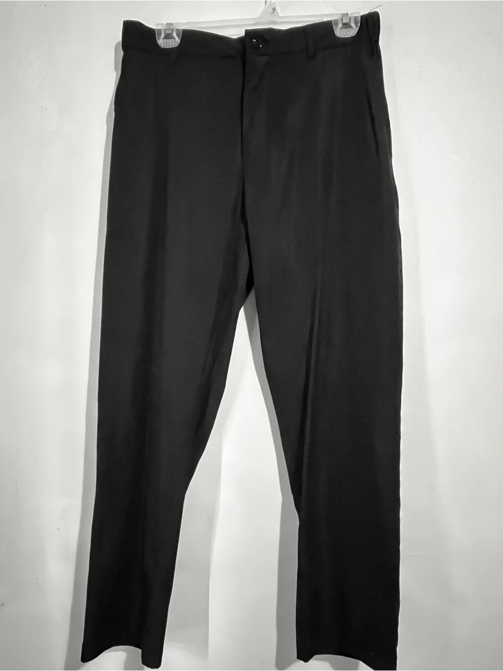 Men's Black Dress Pants - Size M - Elastic Back Waistband